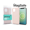 Xprotector Soft Touch Slim MagSafe-rögzítésű szilikon tok Apple iPhone 14 Pro Max, krétarózsaszín