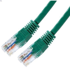 XtendLan patch kábel Cat5E, UTP - 1m, zöld (eladó 10 db) kábel és adapter