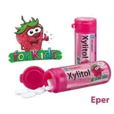  Xylitol kids gyermek rágógumi eper íz 30 db reform élelmiszer