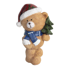  Yala maci fenyőfával 16cm karácsonyi dekoráció