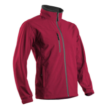 YANG II PIROS FÉRFI SOFTSHELL FELSŐ, YKK CIPZ_L férfi kabát, dzseki