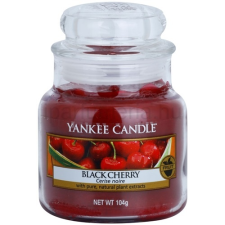  Yankee Candle Black Cherry illatos gyertya  104 g Classic kis méret kozmetikai ajándékcsomag