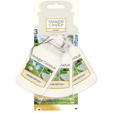 Yankee candle Car Jar Clean Cotton 3 db illatosító, légfrissítő
