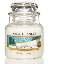 Yankee candle Classic Clean Cotton, kisméretű, 104 gramm gyertya