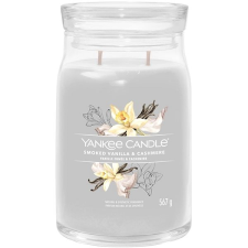 Yankee candle Signature üveg 2 kanóc Smoked Vanilla & Cashmere 567 g gyertya