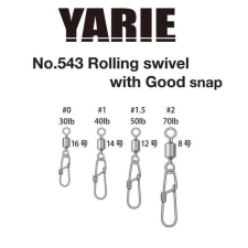 Yarie 543 Good Snap 50LB #1,5 forgókapocs horgászkiegészítő