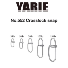  Yarie 552 Crosslock Snap 150LB kapocs horgászkiegészítő