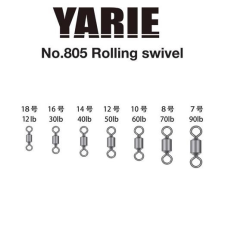 Yarie 805 Rolling Swivel Black 12lb #18 forgó horgászkiegészítő