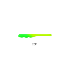  Yarie Ajibaku Worm 690 5,0cm 26P Green/Lemon plasztik csali csali