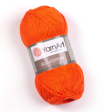 YarnArt Eco-Cotton Élénk narancs - 800 rövidáru