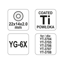 Yato 22x14x2mm csapágyas gress vágókerék csempevágókhoz csempevágó