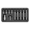 Yato Bit készlet 11 részes SPLINE M5-M12 L=30mm,L=75mm 1/2" (YT-0415)