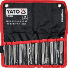Yato Bőrlyukasztó készlet 9 részes 2,5-10 mm (YT-3590) autójavító eszköz