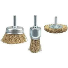 Yato Csapos drótkefe készlet réz 3 részes (YAT-4755) barkácsolás, csiszolás, rögzítés