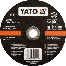Yato fémtárcsa 230 x 22 x 2,0 mm csiszolókorong és vágókorong