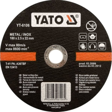 Yato fémvágó korong 230 x 22 x 2,0 mm INOX csiszolókorong és vágókorong