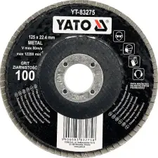 Yato Lamellar csiszolókorong fémhez 125x22,4mm P100 csiszolókorong és vágókorong