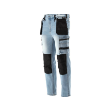 Yato Munkavédelmi farmer hosszúnadrág L/XL-es méret 17 zsebes munkaruha