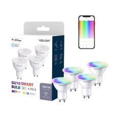 yeelight W1 GU10 Okosizzó, 4 db (színes) izzó