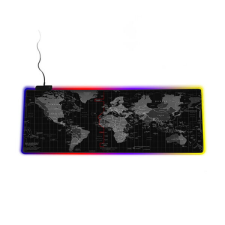 Yelandar RGB Ledes Világtérképes Gamer egérpad nagyméretű 80x30 cm - holm3971 asztali számítógép kellék
