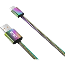 YENKEE Acél szinkronizáló és töltő USB-C kábel, 480 Mb/s, YCU 351 mobiltelefon kellék