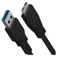 YENKEE YCU 011 BK USB Type-A apa - Micro USB Type-B apa 3.0 Adat és töltő kábel - Fekete (1.5m) (YCU 011 BK) kábel és adapter