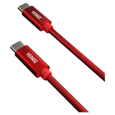 YENKEE YCU C101 RD USB-C - USB-C adat-, és töltőkábel 1m piros (YCU C101 RD) kábel és adapter