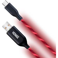 YENKEE Yenkee YCU 341 RD LED USB C kabel 1m kábel és adapter