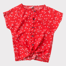 Yigga Piros, apró pöttyös blúz