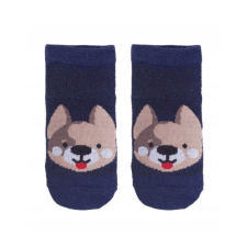  Yo!club pamut bokazokni (20-22) - sötétkék kutyus gyerek zokni