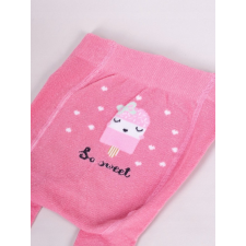 Yo Club! Pamut Harisnyanadrág csúszásgátló talppal - Rózsaszín Jégkrémes 92/98 gyerek harisnya