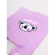 Yo Club! Pamut Harisnyanadrág csúszásgátlós - Lila koala 86/92