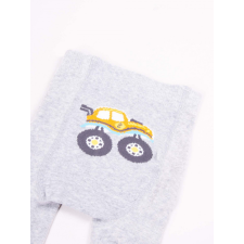 Yo Club! Pamut Harisnyanadrág csúszásgátlós - Szürke Autós 68/74 gyerek harisnya