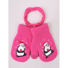  Yo!club téli kesztyű 12 cm - pink/pingvin