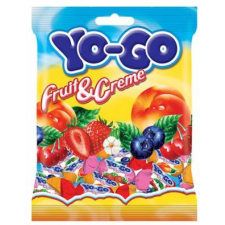  YO-GO tejszín-gyümölcsös olvadós puhacukorka 100 g csokoládé és édesség