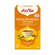 Yogi tea Bio tea YOGI TEA Tisztító méregtelenítő citrommal és gyermekláncfűvel 17 filter/doboz tea