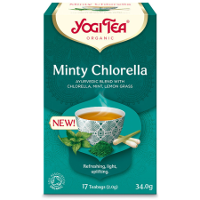 Yogi Tea® Mentás bio tea chlorella algával tea