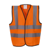 Yoko Gyerek fényvisszaverő ruha Yoko Kids Fluo 2 Band + Brace Waistcoat 7-9 (M), Fluo Narancs