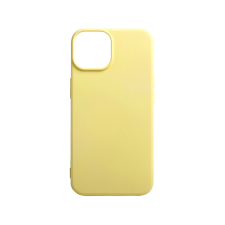 YOOUP Gumis TPU telefontok iPhone 15 Plus 6.7 colos YooUp Alpha sárga tok és táska
