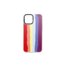 YOOUP IPHONE 12 MINI 5.4 MINTÁS TOK RAINBOW FEHÉR tok és táska