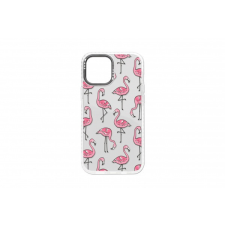 YOOUP IPHONE 13 PRO 6.1 MINTÁS TOK PINK FLAMINGO FEHÉR tok és táska