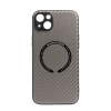 YOOUP Magsafe-es TPU telefontok Carbon mintával iPhone 14 Plus 6.7 colos YooUp Magnetic szürke
