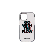 YOOUP Mintás telefontok Flow iPhone 13 Pro YooUp átlátszó háttérrel fekete kerettel tok és táska