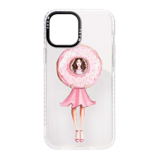 YOOUP Mintás TPU telefontok Donutgirl iPhone 11 Pro YooUp fehér tok és táska