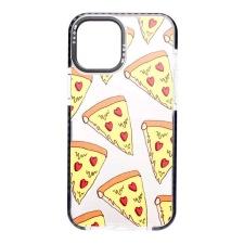 YOOUP Mintás TPU telefontok Pizza iPhone 12/12 Pro YooUp fekete tok és táska