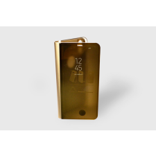 YOOUP Oldalra nyíló tok iPhone X/XS átlátszó view arany tok és táska