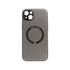 YOOUP TPU carbon mintás telefontok magsafe iPhone 15 Plus 6.7 colos YooUp Magnetic szürke tok és táska