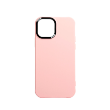 YOOUP TPU telefontok továbbfejlesztett kameravédő kerettel iPhone 14 Plus 6.7 pink tok és táska