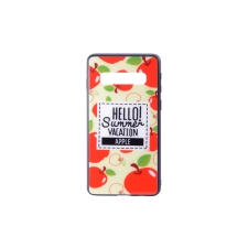 YOOUP Üveges hátlappal rendelkezó telefontok almás mintával Samsung Galaxy S10 Plus G975F tok és táska