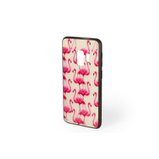 YOOUP Üveges hátlappal rendelkezó telefontok flamingó mintával Samsung Galaxy S9 G960 tok és táska